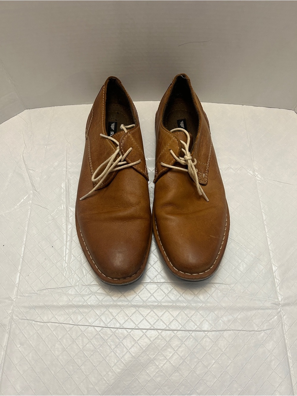 Red Tape Men's Brown Leather Oxford Dress Shoes Lace-Up Size 11